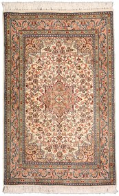 Cashmere Silk Tappeto 80x130 Beige (Indian) Annodato A Mano
