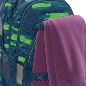Zaino scuola coocazoo MATE, Lime Stripe, certificato AGR