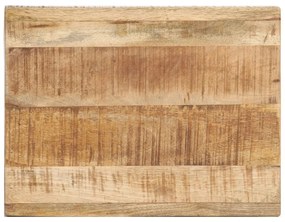 Tavolino 40x30x50 cm in legno massello di mango grezzo