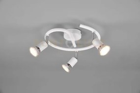 Paris senza lampadina girandola 3 luci bianco attacco gu10 d. 26cm