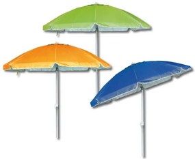Ombrellone Mare Ø 180 cm - Antivento, Inclinabile, Protezione UV, Fluo
