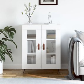 Credenza Bianca 69,5x34x90 Cm İn Legno Multistrato /