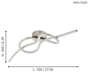 Eglo 97937 - Lampadario LED fisso NOVAFELTRIA LED/13W/230V