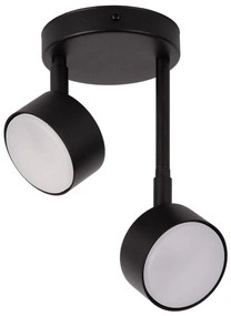 Lampadario a sospensione con supporto rigido NEMO 2xGX53/12W/230V nero