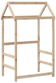 Giroletto con panca e tetto 80x200 cm in legno massello di pino