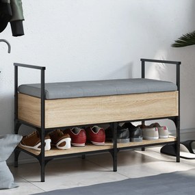 Panca porta scarpe rovere sonoma 85,5x42x57,5 cm