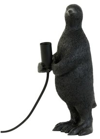 Lampada da tavolo nera (altezza 34 cm) Penguin - Light & Living