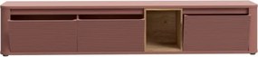 Mobile TV Sospeso 3 Ante 215x40x40 Con Vano A Giorno Lehman Terracotta