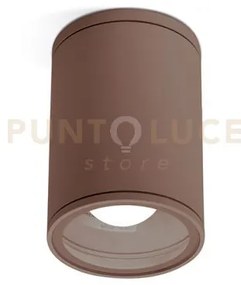 Ges1002- plafoniera alluminio ruggine 1 luce attacco e27 ip65