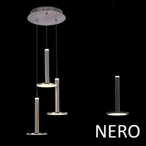 Lampadario led a tre pendenti tua md17033012-3abk nero