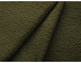 Divano letto verde scuro in tessuto bouclé 247 cm Jodie - Micadoni Home