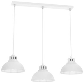 Lampadario a sospensione con filo SVEN 3xE27/15W/230V bianco
