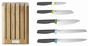 Set di coltelli con supporto in bambù Elevate - Joseph Joseph