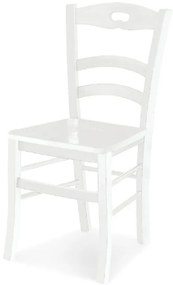 Set di 2 sedie AURELIA in legno massello bianco