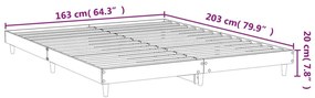 Giroletto Bianco 160x200 cm in Legno Multistrato