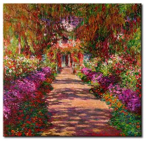 Quadro famoso Un percorso nel giardino di Monet, Giverny