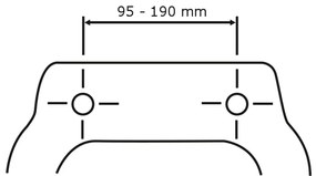Sedile WC blu scuro con chiusura facilitata , 44,5 x 37,5 cm Samos - Wenko