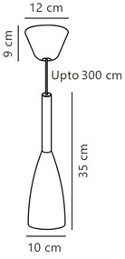 DFTP by Nordlux - Lampadario a sospensione con filo PURE 1xE27/40W/230V bianco/noce