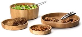 Continente C4134 - Ciotola in legno 25x4,8 cm rovere