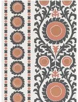 Osborne & Little Carta da parati Samrina - Charcoal/ Copper