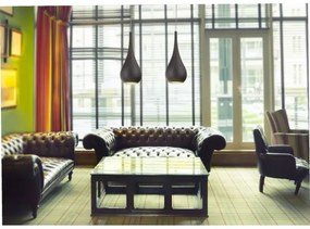 MAXLIGHT P0233 - Lampadario a sospensione con filo DROP 1xE27/40W/230V diametro 20 cm nero