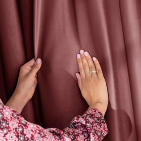 Tenda parzialmente oscurante rosa in velluto 140x270 cm Eyelets – Restilo