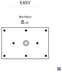 Piatto doccia SENSEA in resina EASY bianco L 90 x L 160 x H 3.2 cm lucido