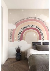 Fotomurale Arcobaleno, beige, bordeau, nero