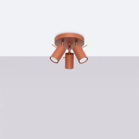 Sollux SL.1509 - Faretto RING 3xGU10/10W/230V rosso