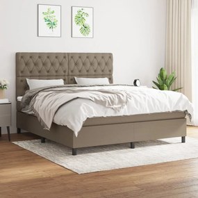 Giroletto A Molle Con Materasso Tortora 160x200 Cm İn Tessuto /