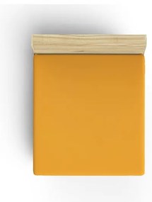 Lenzuolo giallo in cotone elasticizzato 160x200 cm - Mijolnir