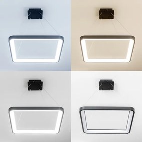 Brilagi - Lampada LED dimmerabile a sospensione su cavo FALCON SLIM LED/50W/230V 50x50 cm nero + telecomando
