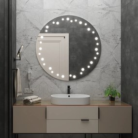 Specchio rotondo con illuminazione LED C10 premium