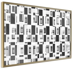 Poster  Modern Public Housing  Cornice Quadri Cornice d'oro, Larghezza x Altezza Home decor 30x20