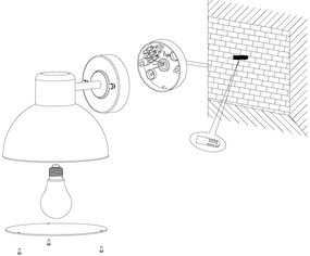 Eglo 96207 - Applique da esterno ENTRIMO 1xE27/60W