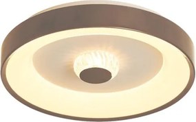 Searchlight 89735-38LT - Plafoniera LED dimmerabile POLKA 24W/230V + 6W, Ø 38,5 cm, marrone