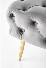 Panca trapuntata ATHENA 40x100 cm grigio/oro