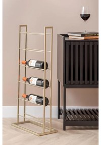 Portabottiglie dorato in metallo numero di bottiglie 5 38x84,5x20 cm Single Floor – PT LIVING