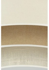 Duolla - Plafoniera LED LUNETA LED/26W/230V diametro 60 cm 4000K color crema/marrone