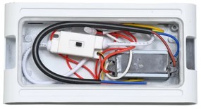 Ecolite ZFP12-BI - Applique a LED da esterno BRICK 2xLED/6W/230V IP65 bianco