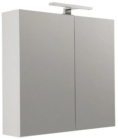 Specchio Contenitore 60x60 Un'Anta Con Illuminazione Led Savini "Specchiere"