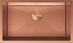 Mexen Trixo lavello in acciaio inox a 1 vasca 750 x 440 mm, rame - 6415751000-65