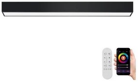Immax NEO 07255L - Luce LED dimmerabile LUNGO 20W/230V Wi-Fi Tuya nero + +TC