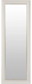 Specchio Madeline rettangolare in legno bianco 53.4 x 155 cm
