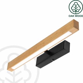 Lampada per quadri LED VERDE LED/5,5W/230V 3000K 46 cm rovere/nero