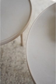 Tavolino rotondo con piano in ceramica di colore naturale 90x90 cm Marsden - Rowico