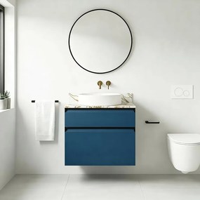 Top per lavabo  L 47 x H 1.2 x P 27 cm calacatta oro gres porcellanato C01