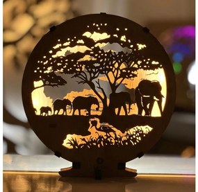 Li-Go 23610/DUB2 - Lampada decorativa da tavolo dimmerabile a LED LED/12W/230V 20x22 cm rovere