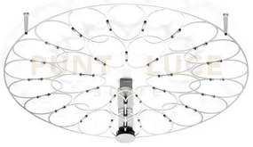 Lafra lampada da soffitto media cromo 3000k 2389lm 27w d.70cm dimme...
