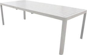 Tavolo In Alluminio Allungabile Telescopico 100x200-280 Cm Telex Bianco